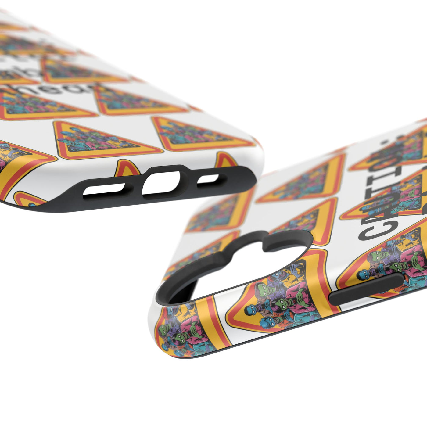 Phone Case: Caution: Digital Zombie Ahead Phone Case | Quirky Smartphone Protection, Unique Gift, Trendy Accessory, Fun Design, Geeky Style