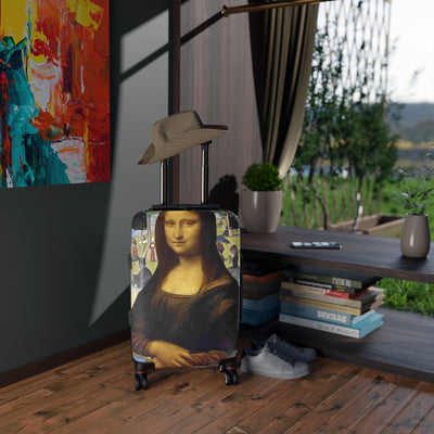 Suitcase: Designer Luggage Limited Edition Artistic Mona Lisa Collage