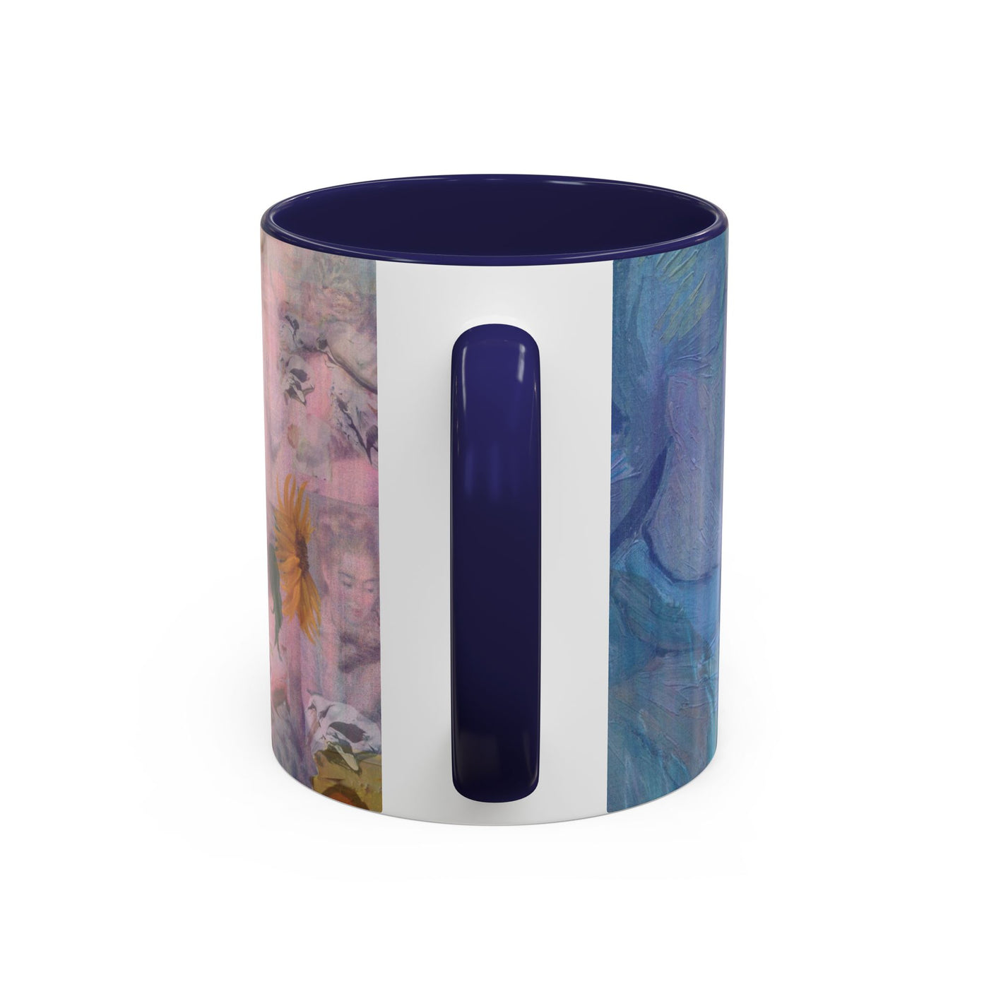 Mug: Fine Art Painterly mug | Blue and Yellow