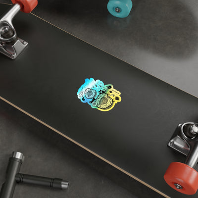 Die-Cut Stickers: Just Peachy | Holographic