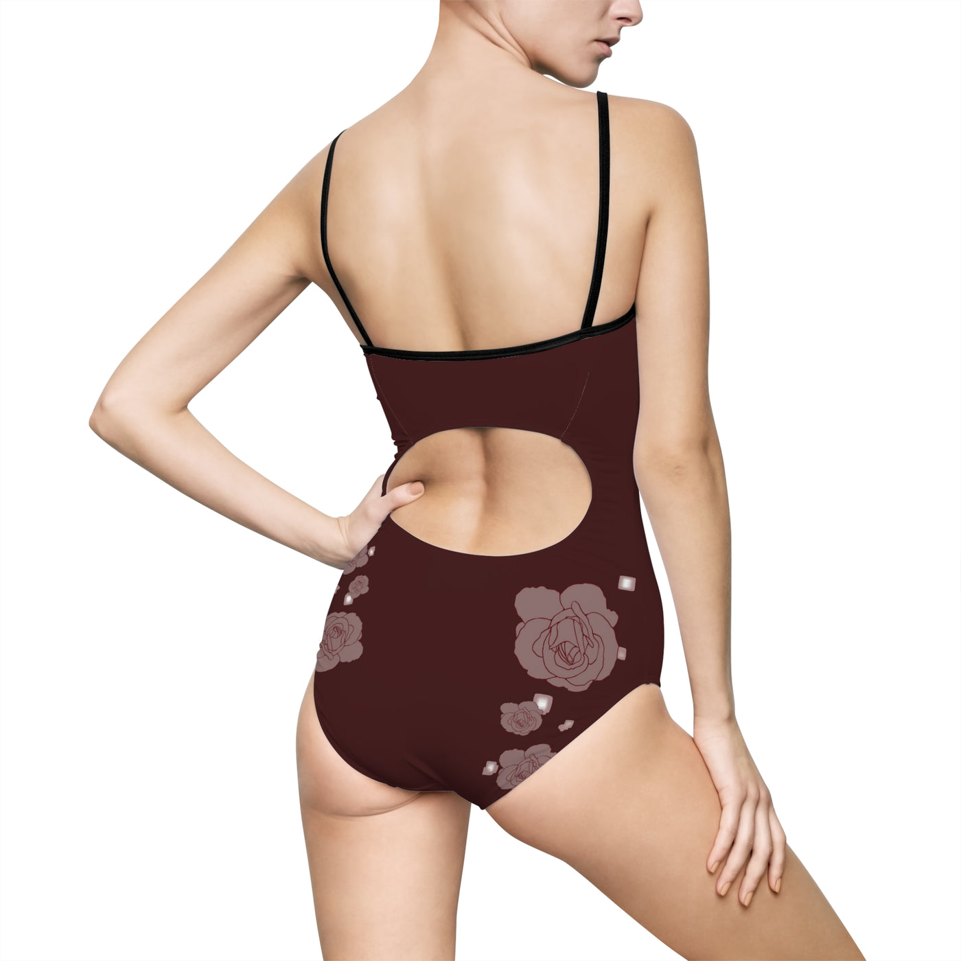 Swimsuit: Full Metal | Burgundy One-Piece Swimsuit