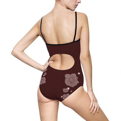 Swimsuit: Full Metal | Burgundy One-Piece Swimsuit