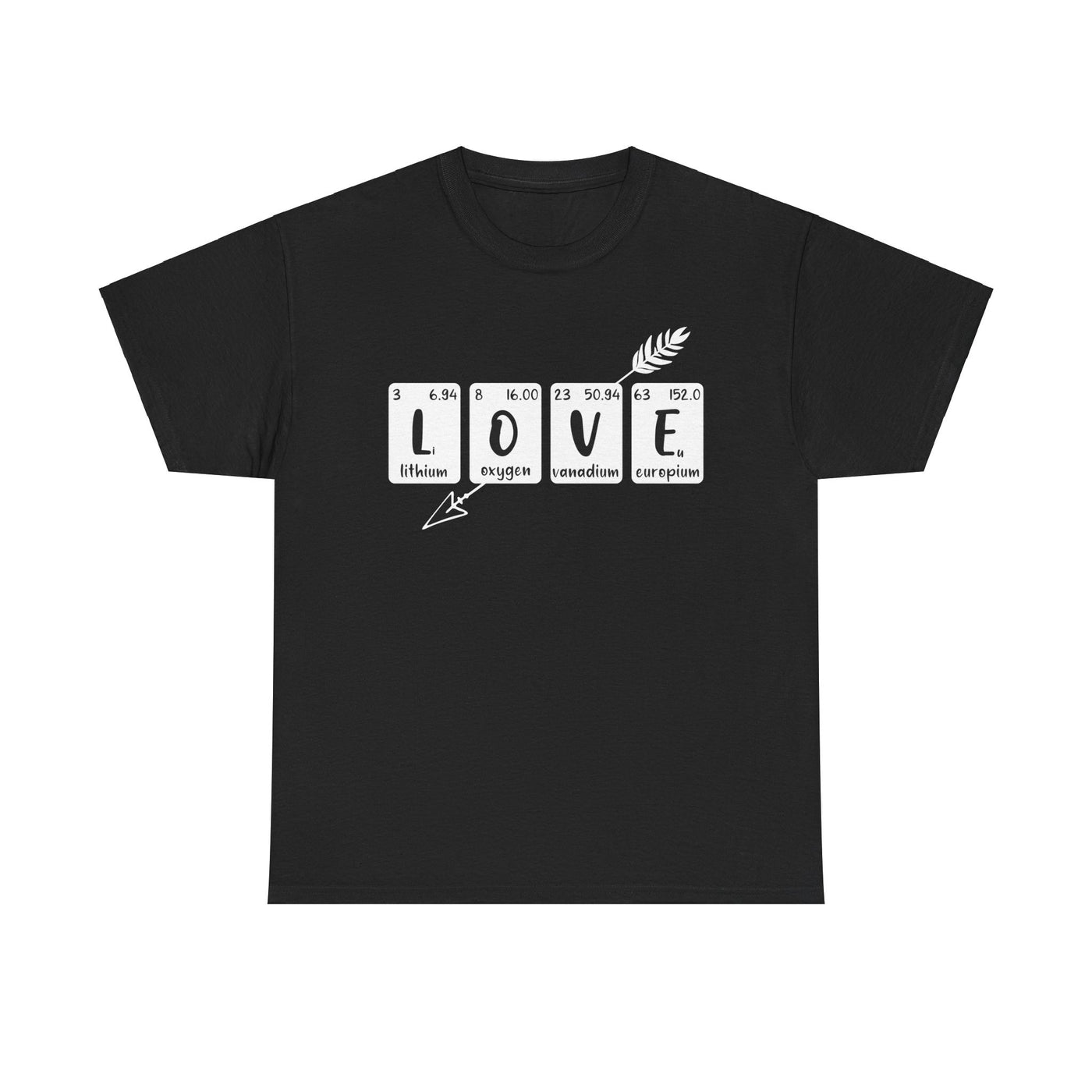 Unisex Heavy Cotton Tee - Love Elements Chemistry Shirt