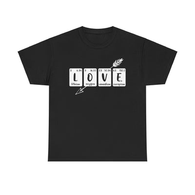 Unisex Heavy Cotton Tee - Love Elements Chemistry Shirt