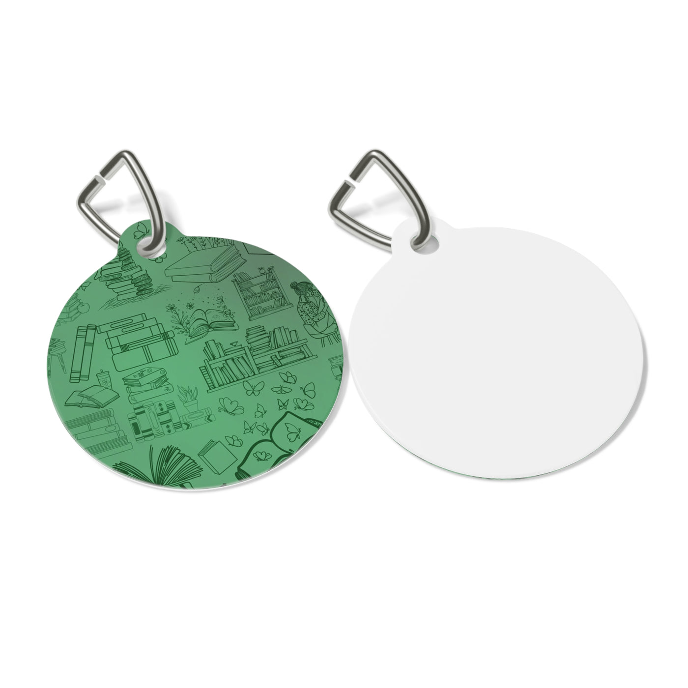 Pet Tag: Bookish Design | Green