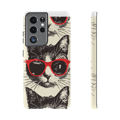 Phone Case: Sassy Cat Phone Case, Cute Cat Lovers Gift, Pet Lover Accessory, Fun Cat Phone Cover, Stylish Gadget Protection