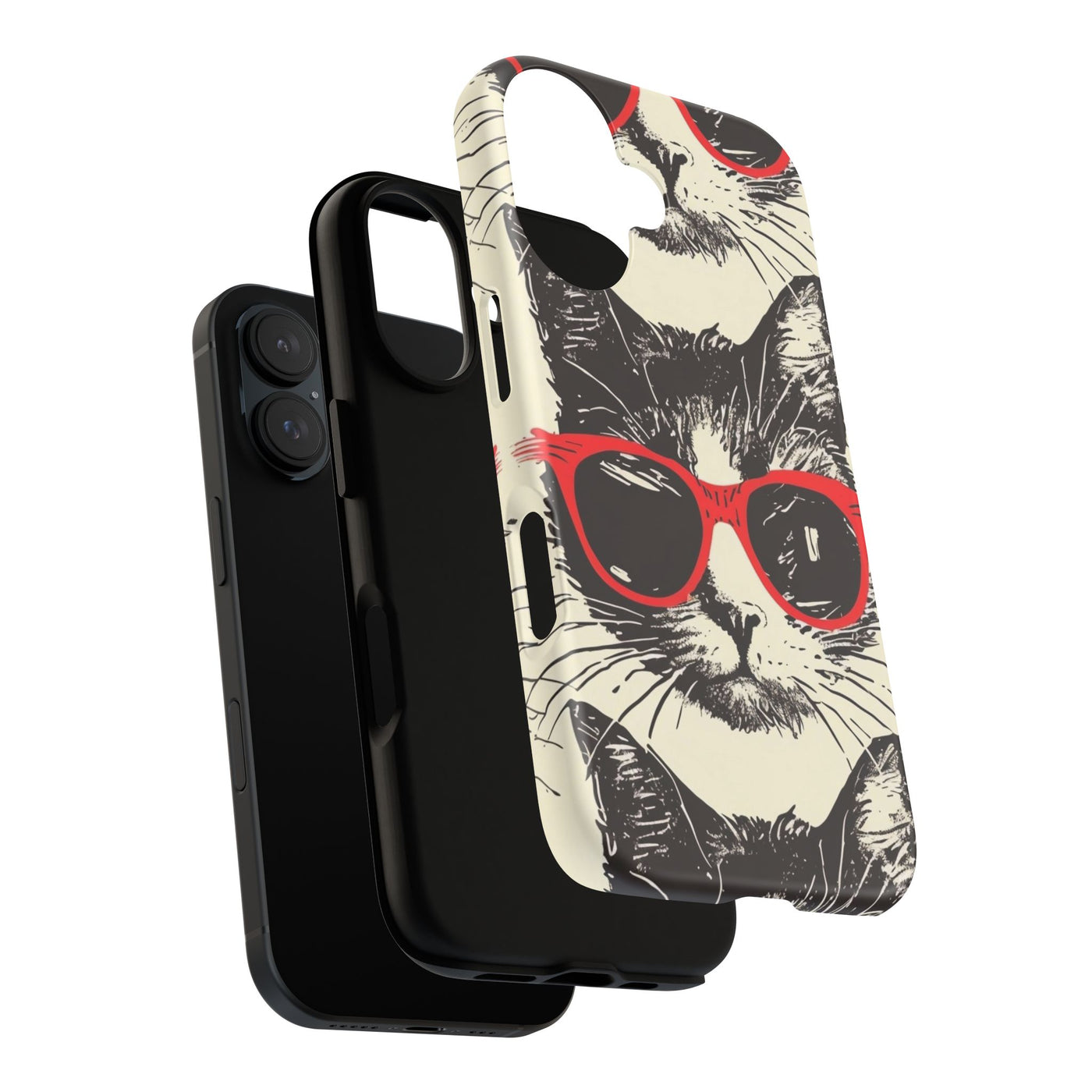 Phone Case: Sassy Cat Phone Case, Cute Cat Lovers Gift, Pet Lover Accessory, Fun Cat Phone Cover, Stylish Gadget Protection