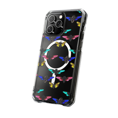 Phone Case: Magnetic Glow Moth Clear Impact Iphone Case