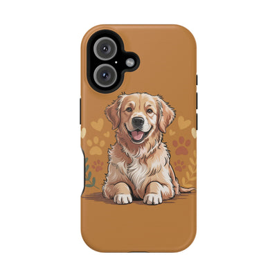 Dog Lover Magnetic Phone Case, Cute Pet Cases for iPhone, Dog-themed Phone Covers, Golden Retriever Case, Gifts for Dog Owners