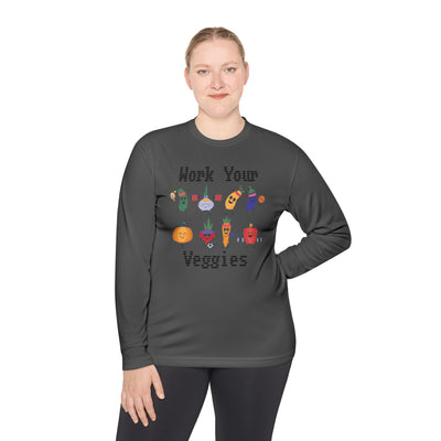 T-Shirt: Work Your Veggies - Lightweight Long Sleeve Tee