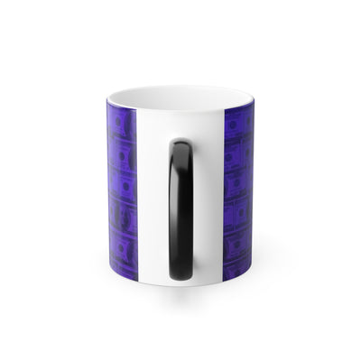 Color Morphing Mug: Magic Color Changing Dollar Bill Mug, Heat Sensitive Coffee Cup, Unique Gift for Finance Lovers