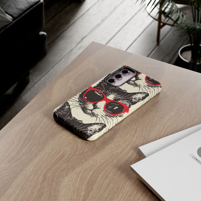 Phone Case: Sassy Cat Phone Case, Cute Cat Lovers Gift, Pet Lover Accessory, Fun Cat Phone Cover, Stylish Gadget Protection