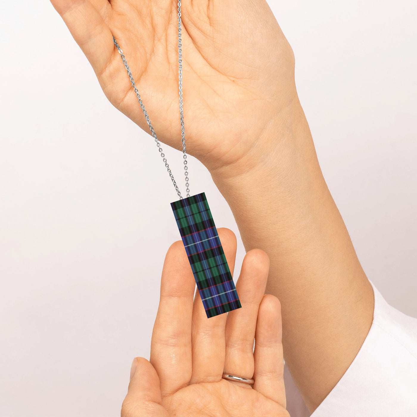 Necklace: Vertical Bar Tartan - or Make Your Own - Sample Mitchell