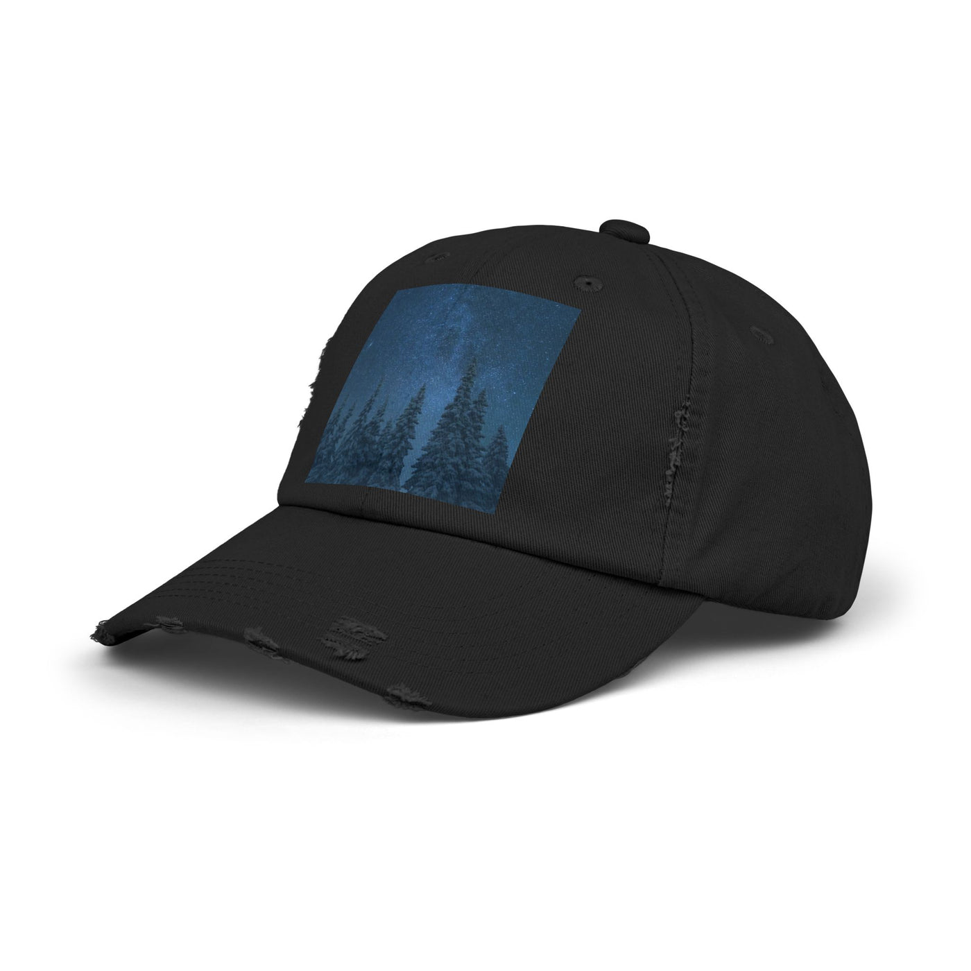 Cap: Night Sky Forest Design | Distressed