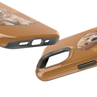 Dog Lover Magnetic Phone Case, Cute Pet Cases for iPhone, Dog-themed Phone Covers, Golden Retriever Case, Gifts for Dog Owners