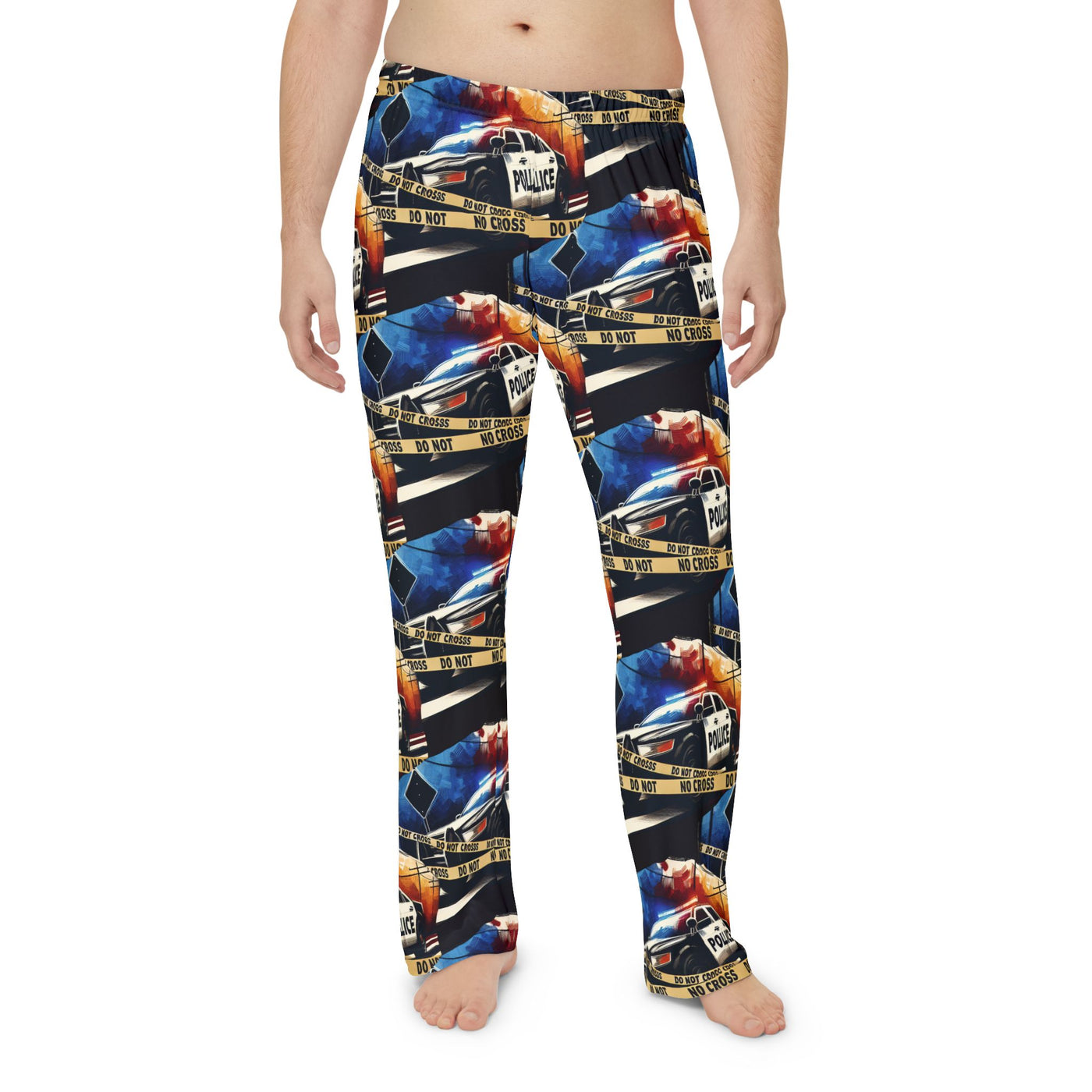 Pajama Pants: Police Line - Do Not Cross Men's Pajama Pants (AOP)