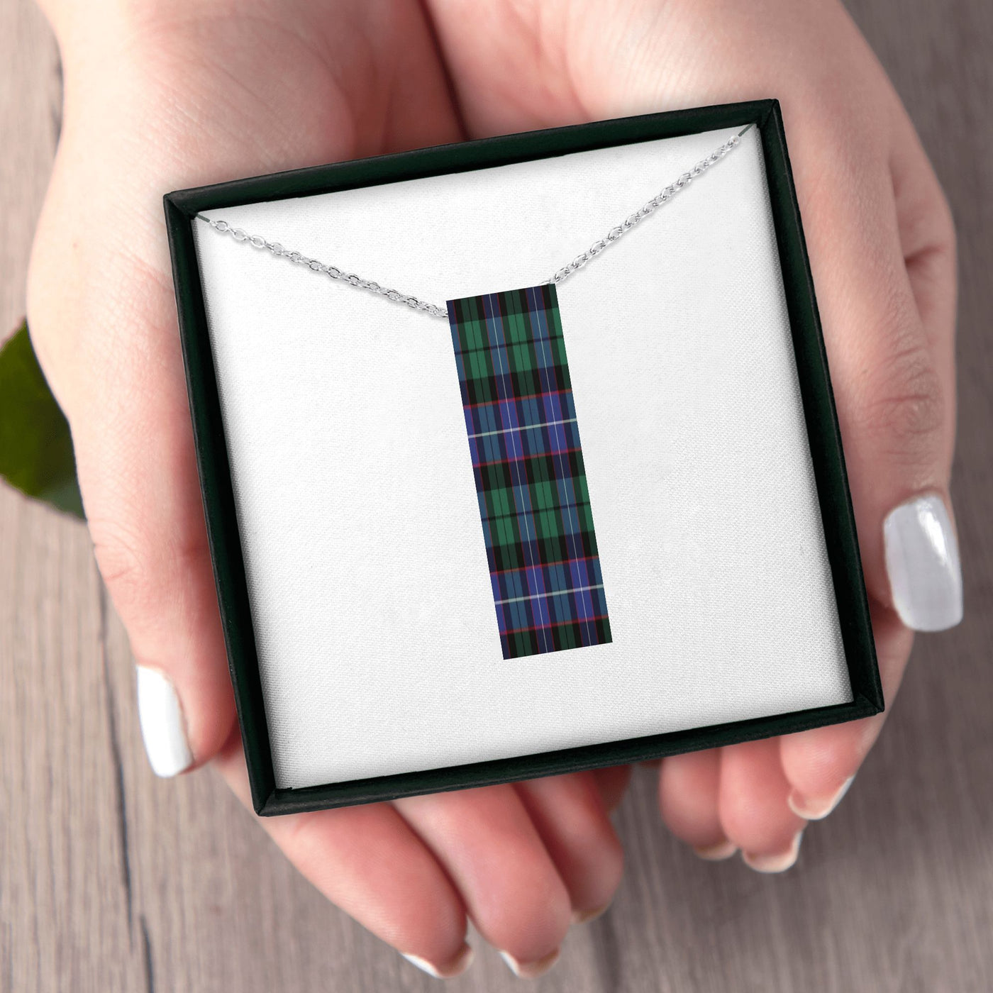 Necklace: Vertical Bar Tartan - or Make Your Own - Sample Mitchell