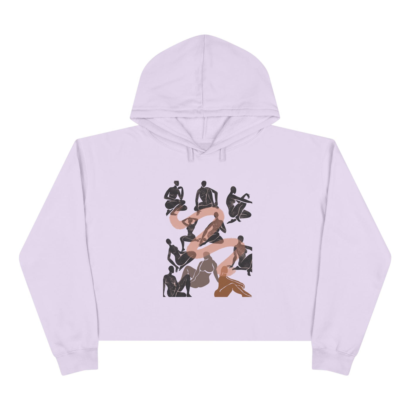 Cropped Hoodie: Fem You're Beautiful design | Artistic Figure
