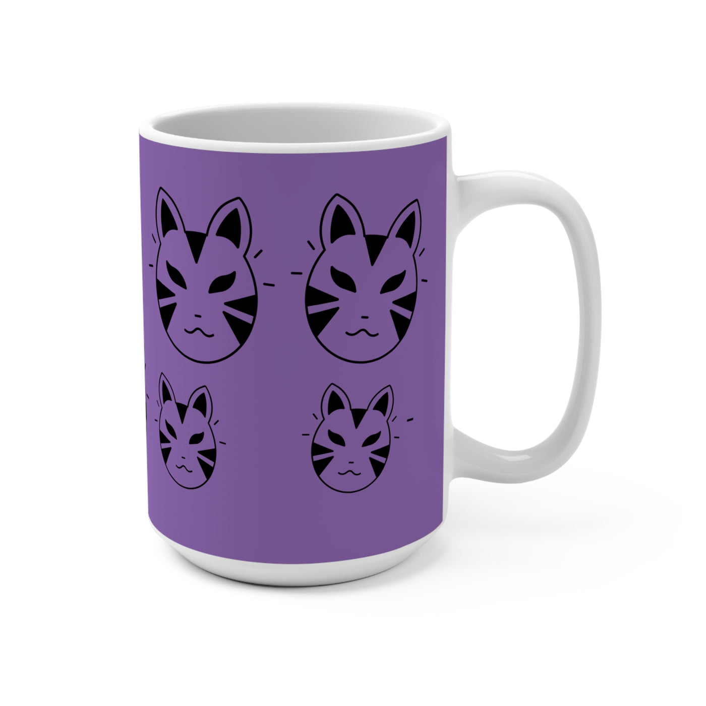 Mug: Anime Inspired Cat Mask Design