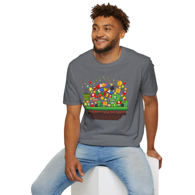 T-Shirt: Happy New Year Gamer Design | Retro