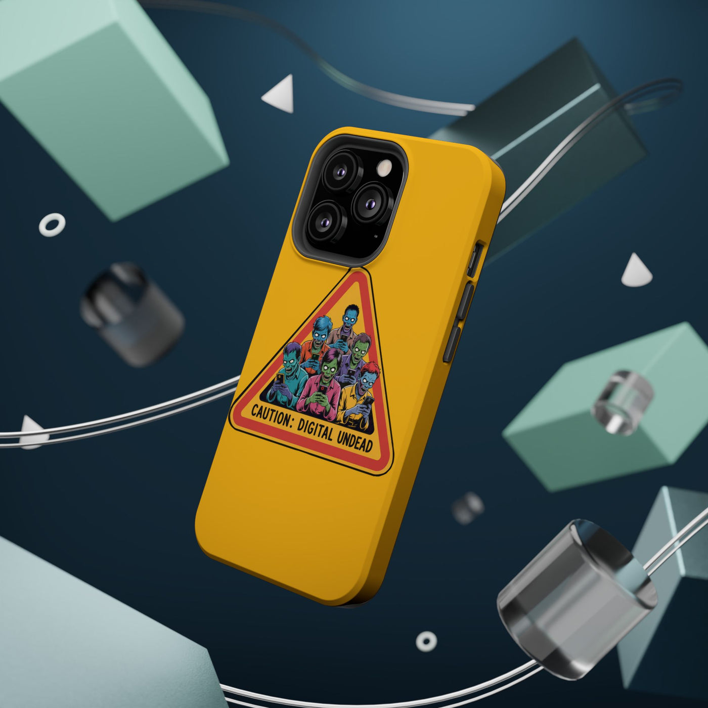 Phone Case: Zombie-Themed Tough Case for iPhone, Caution Digital Undead Phone Cover, Phone Accessory for Halloween, Unique Gift Idea, Trendy Phone [...]