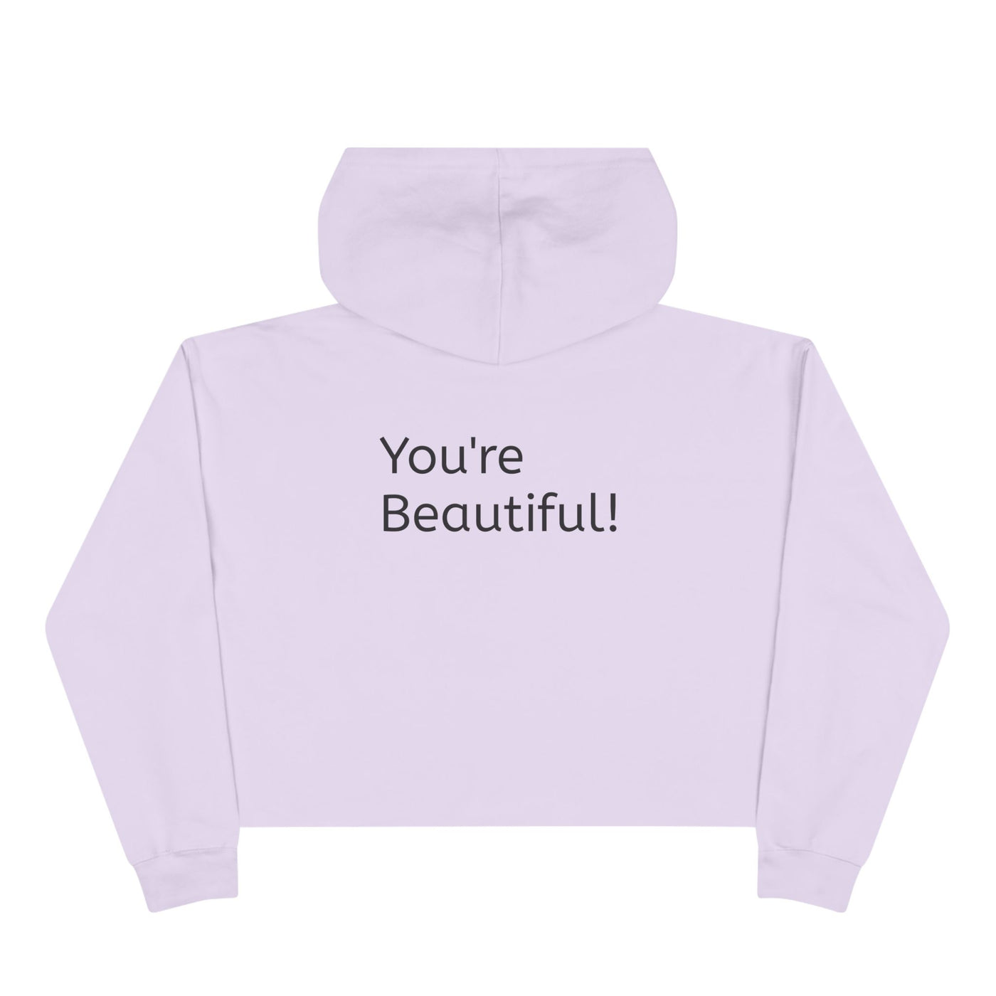 Cropped Hoodie: Fem You're Beautiful design | Artistic Figure