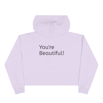 Cropped Hoodie: Fem You're Beautiful design | Artistic Figure