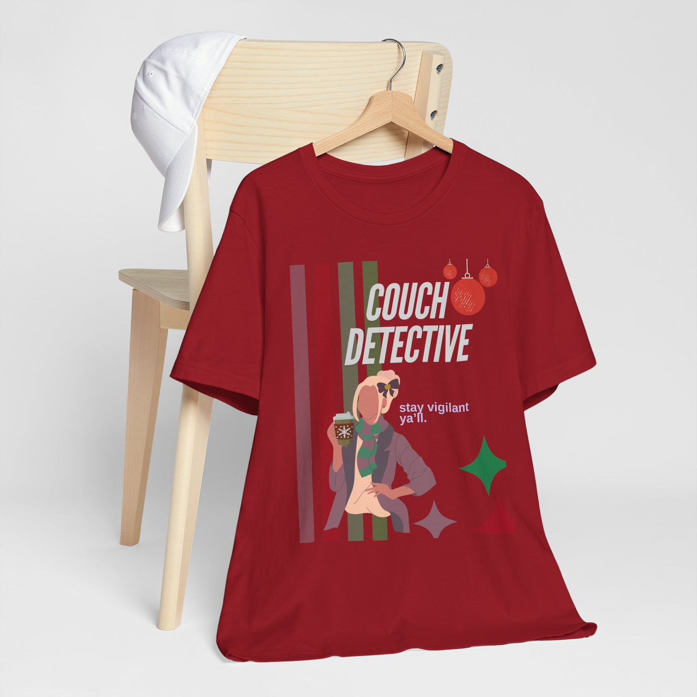 T-shirt: Couch Detective | Stay Vigilant | Holiday Edition