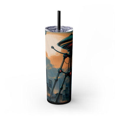 Tumbler - Futuristic Skyline 20oz Travel Mug, Unique Sci-Fi Gift for Geeky Friends