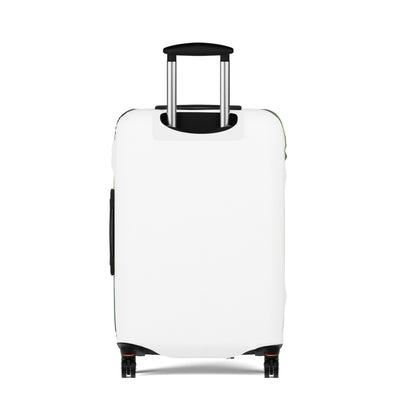 Art Style Luggage Cover for Travel Lovers, Customizable Suitcase Protector, Travel Accessories, Vacation Gift, Personalized Luggage Wrap