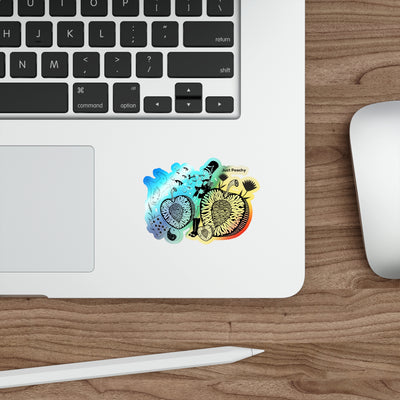 Die-Cut Stickers: Just Peachy | Holographic