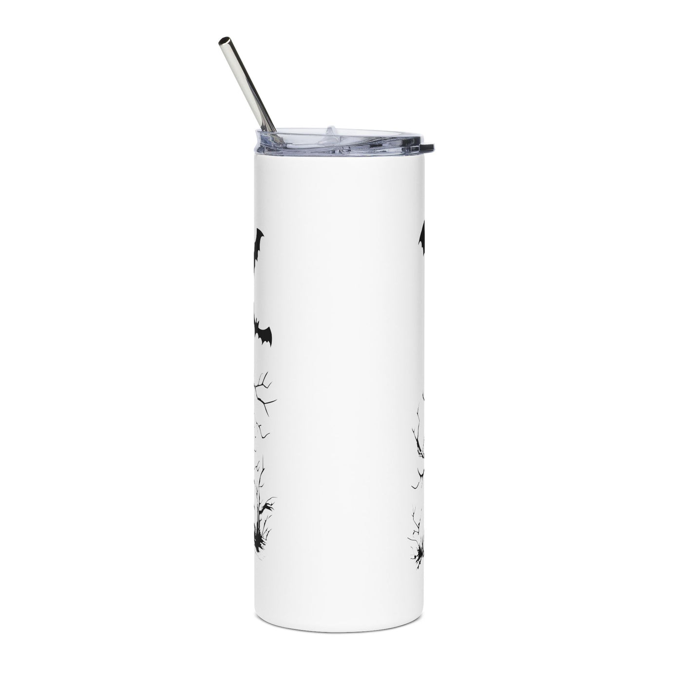 Tumbler: Halloween 20oz Stainless Steel Tumbler - Spooky House Design