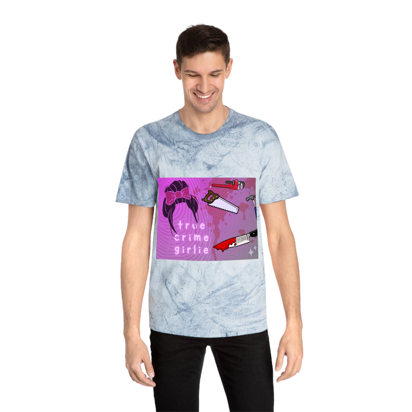 T-shirt: True Crimer in Pink | Color Blast