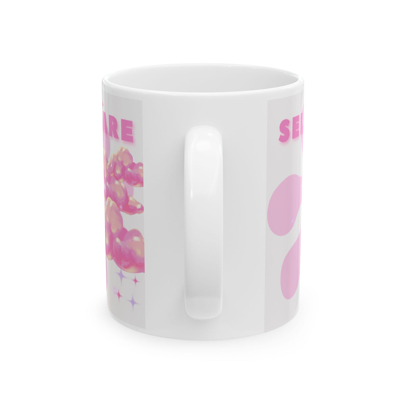 Mug: Self-Care Pink Cloud Ceramic Mug