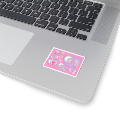 Sticker: Y2K hearts and Bows | Kiss-Cut