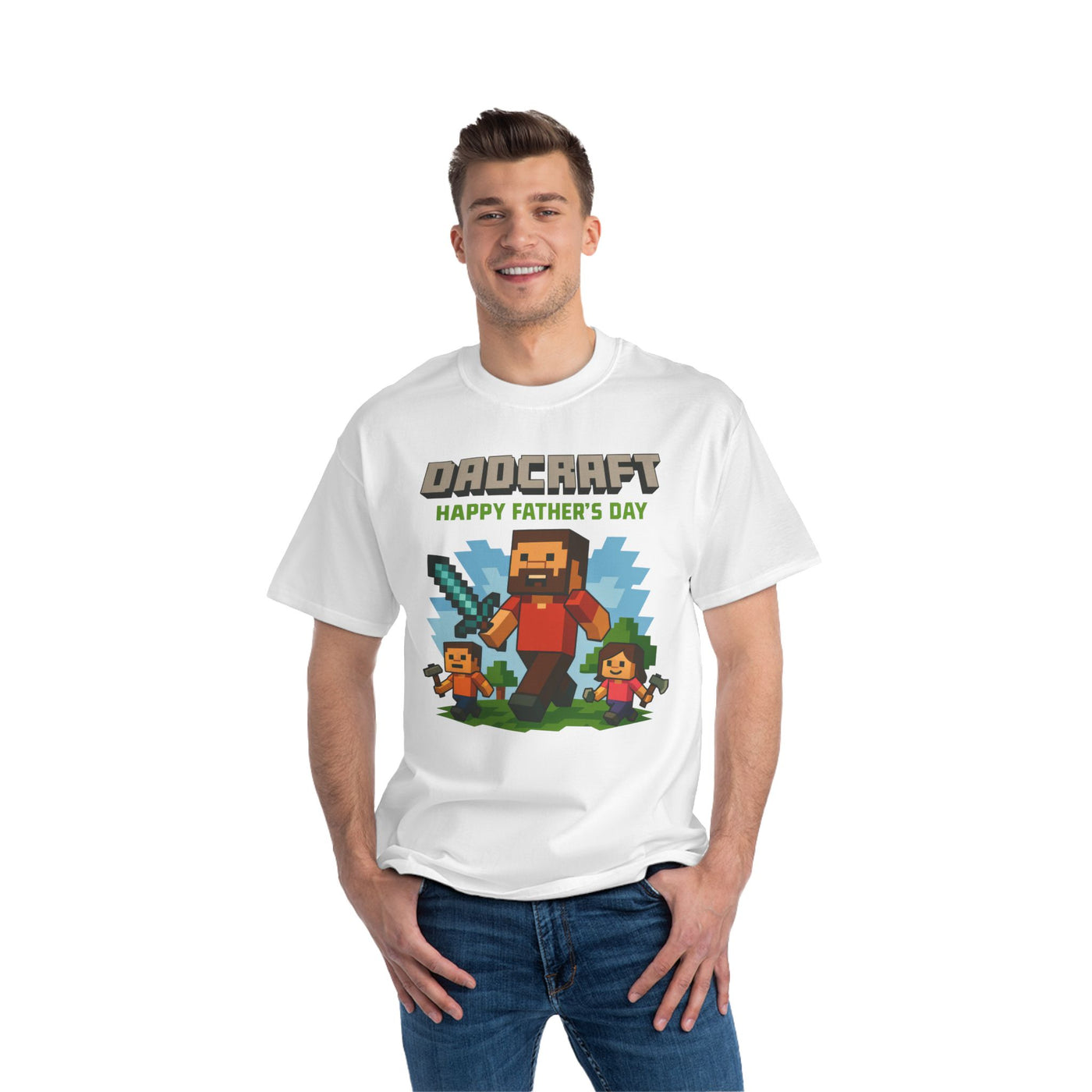T-Shirt: DADCRAFT - Customizable Minecraft Inspired T-Shirt
