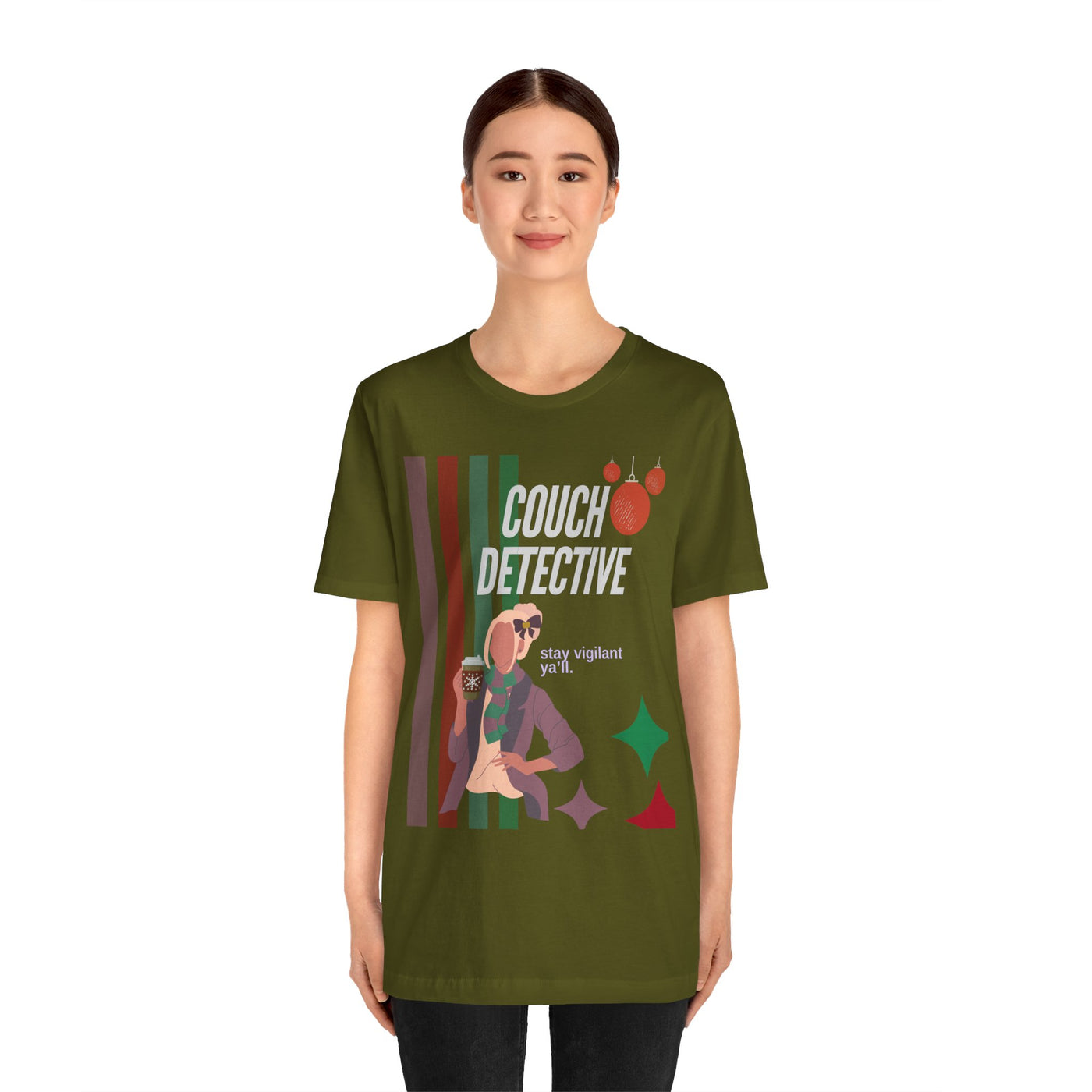 T-shirt: Couch Detective | Stay Vigilant | Holiday Edition