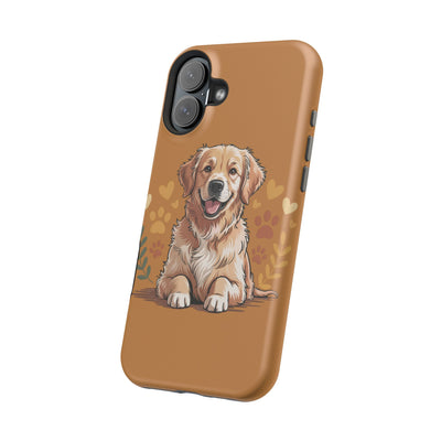 Dog Lover Magnetic Phone Case, Cute Pet Cases for iPhone, Dog-themed Phone Covers, Golden Retriever Case, Gifts for Dog Owners