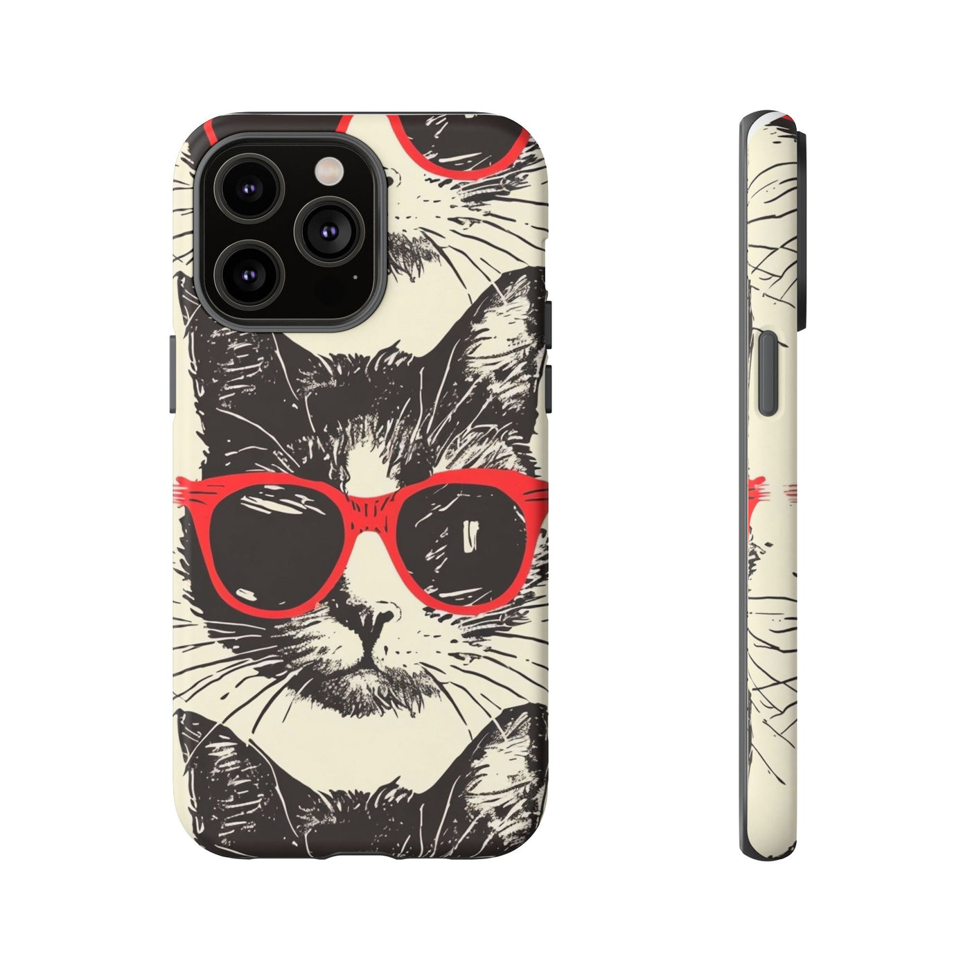 Phone Case: Sassy Cat Phone Case, Cute Cat Lovers Gift, Pet Lover Accessory, Fun Cat Phone Cover, Stylish Gadget Protection