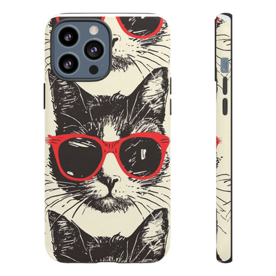 Phone Case: Sassy Cat Phone Case, Cute Cat Lovers Gift, Pet Lover Accessory, Fun Cat Phone Cover, Stylish Gadget Protection