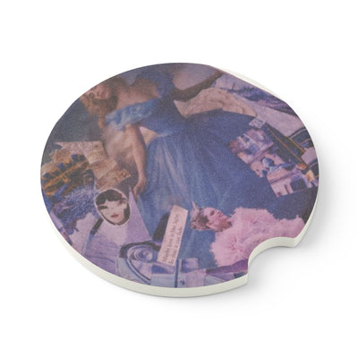 Soapstone Car Coaster: Glamorous Vintage Aesthetic Design