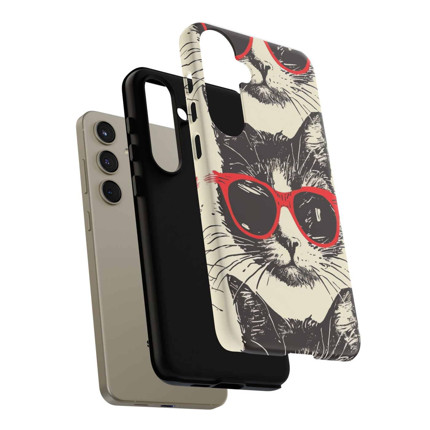 Phone Case: Sassy Cat Phone Case, Cute Cat Lovers Gift, Pet Lover Accessory, Fun Cat Phone Cover, Stylish Gadget Protection