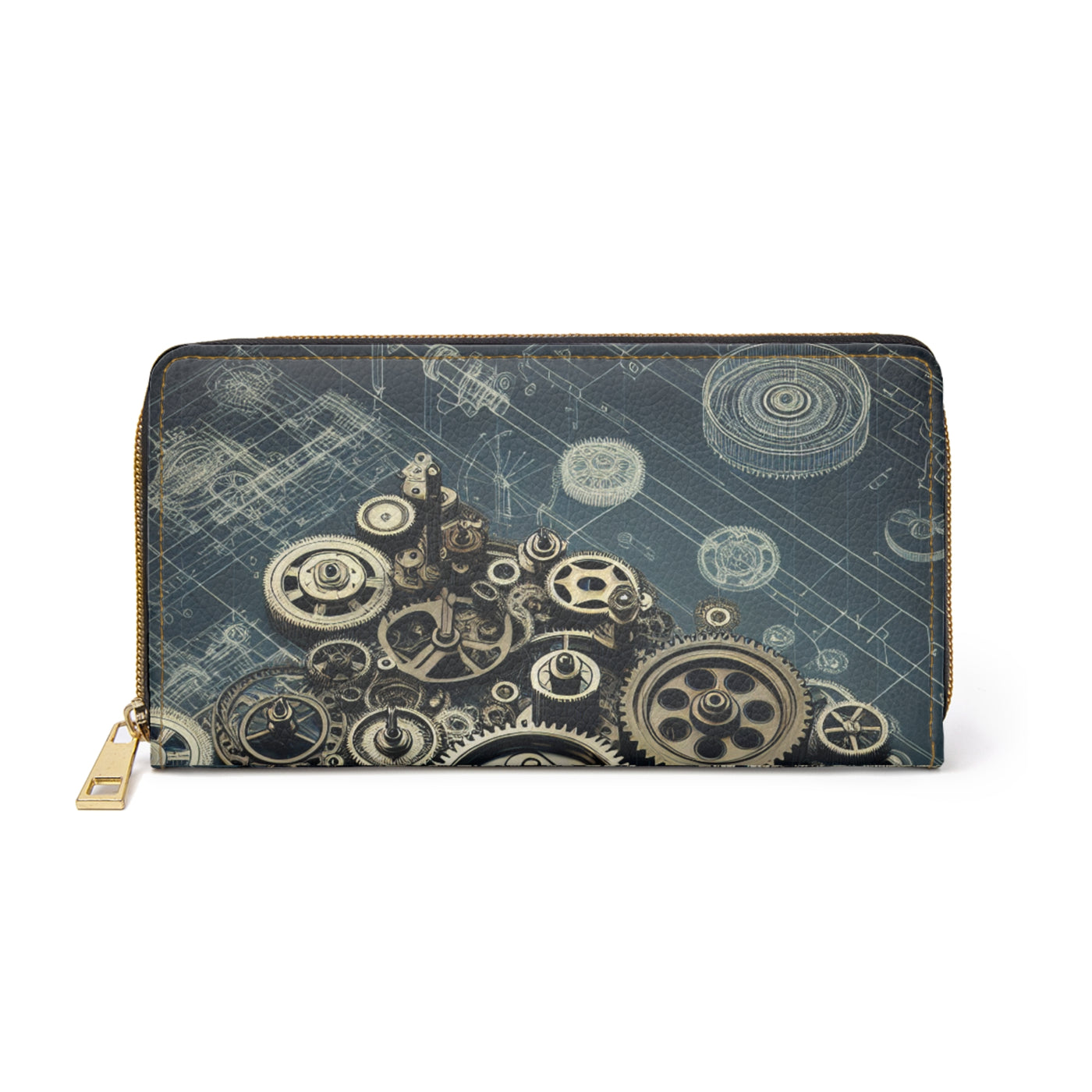 Wallet: Steampunk Gears | Zipper Wallet