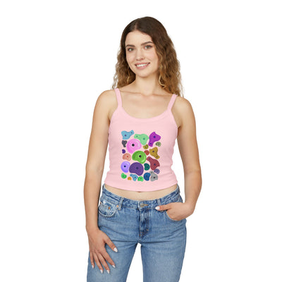 Tank Top: Rock Climbing Design | Women's Spaghetti Strap Style