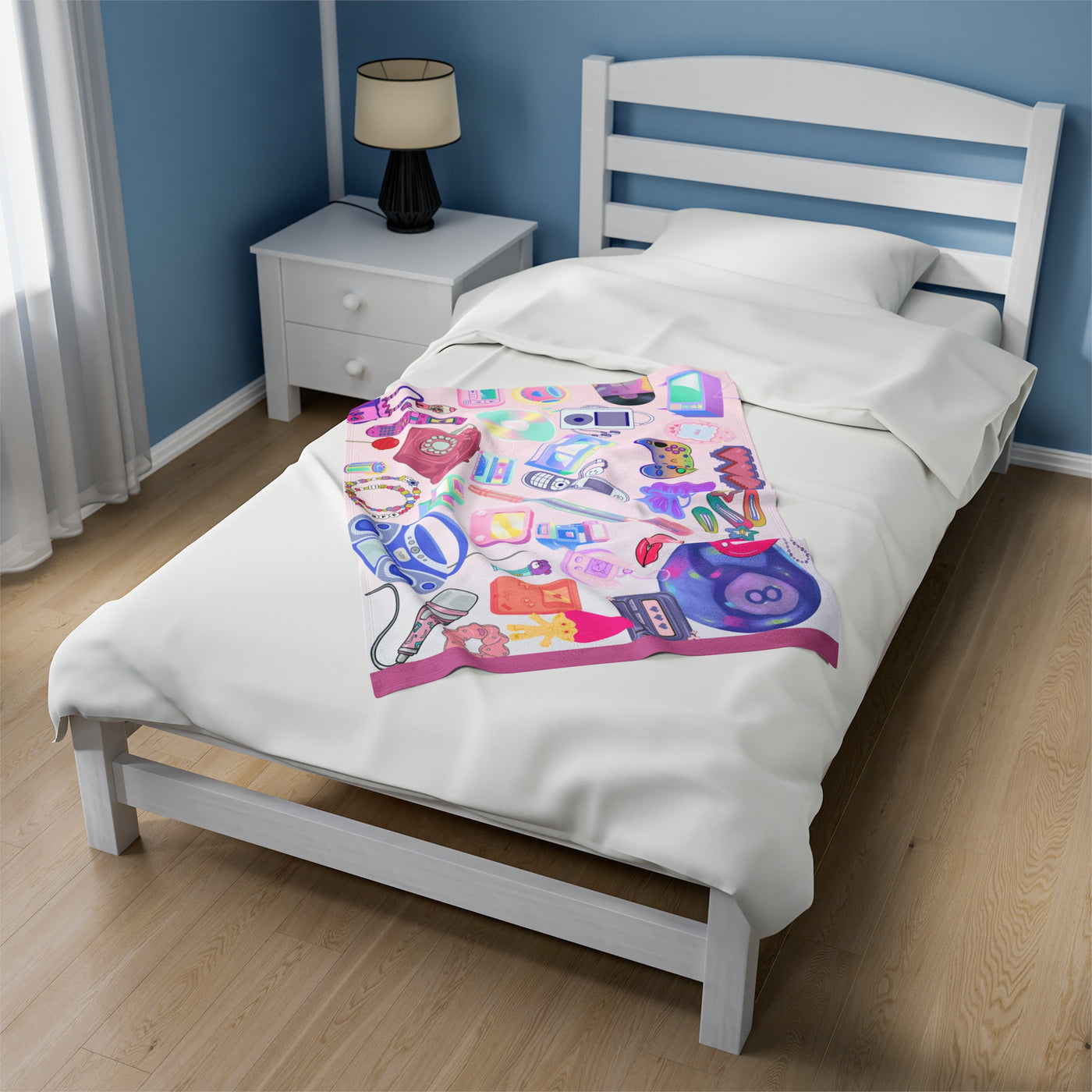 Blanket: Retro Tech Velveteen Plush Blanket