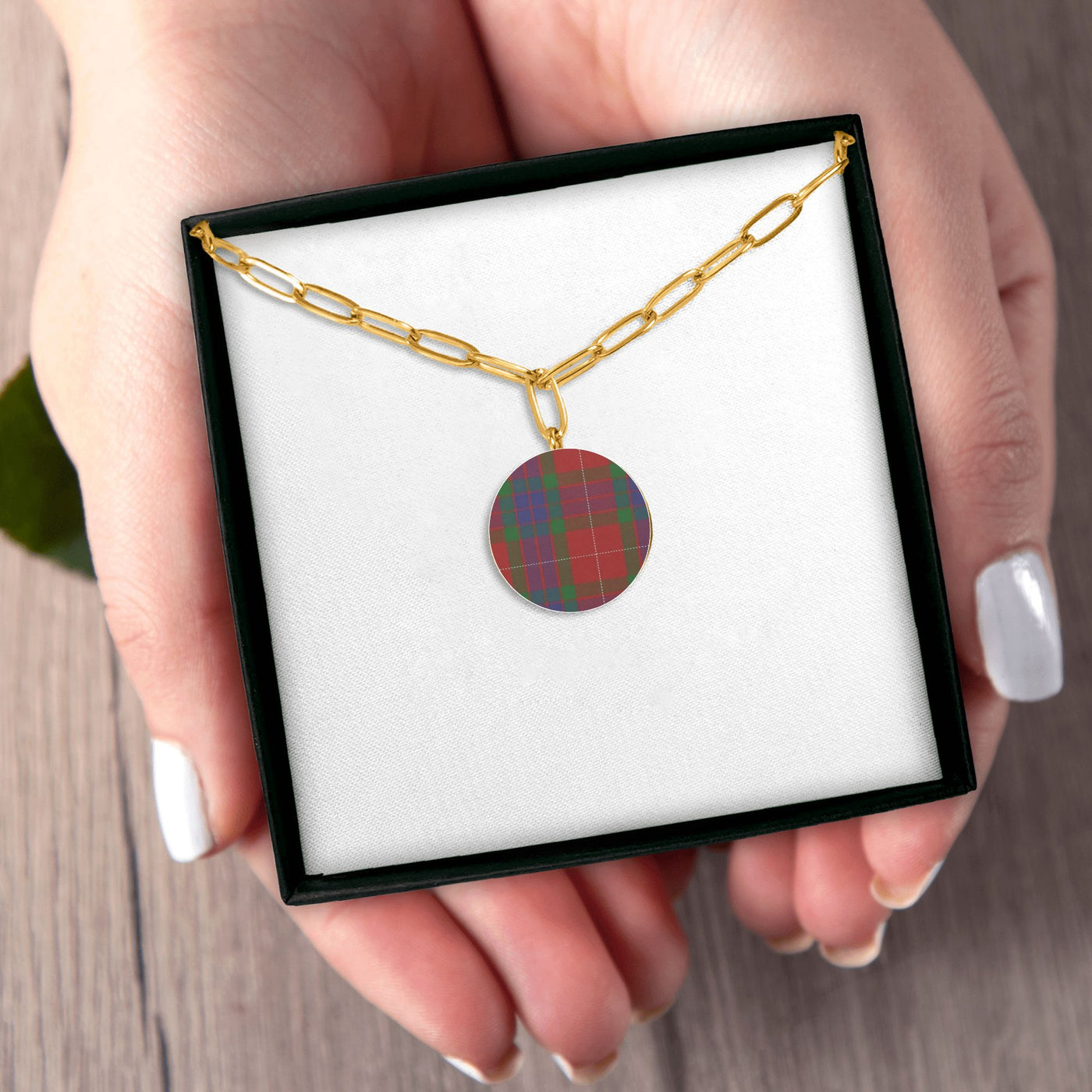 Necklace: Paperclip Coin-Circle Necklace -Make Your Own - Fraser Sample