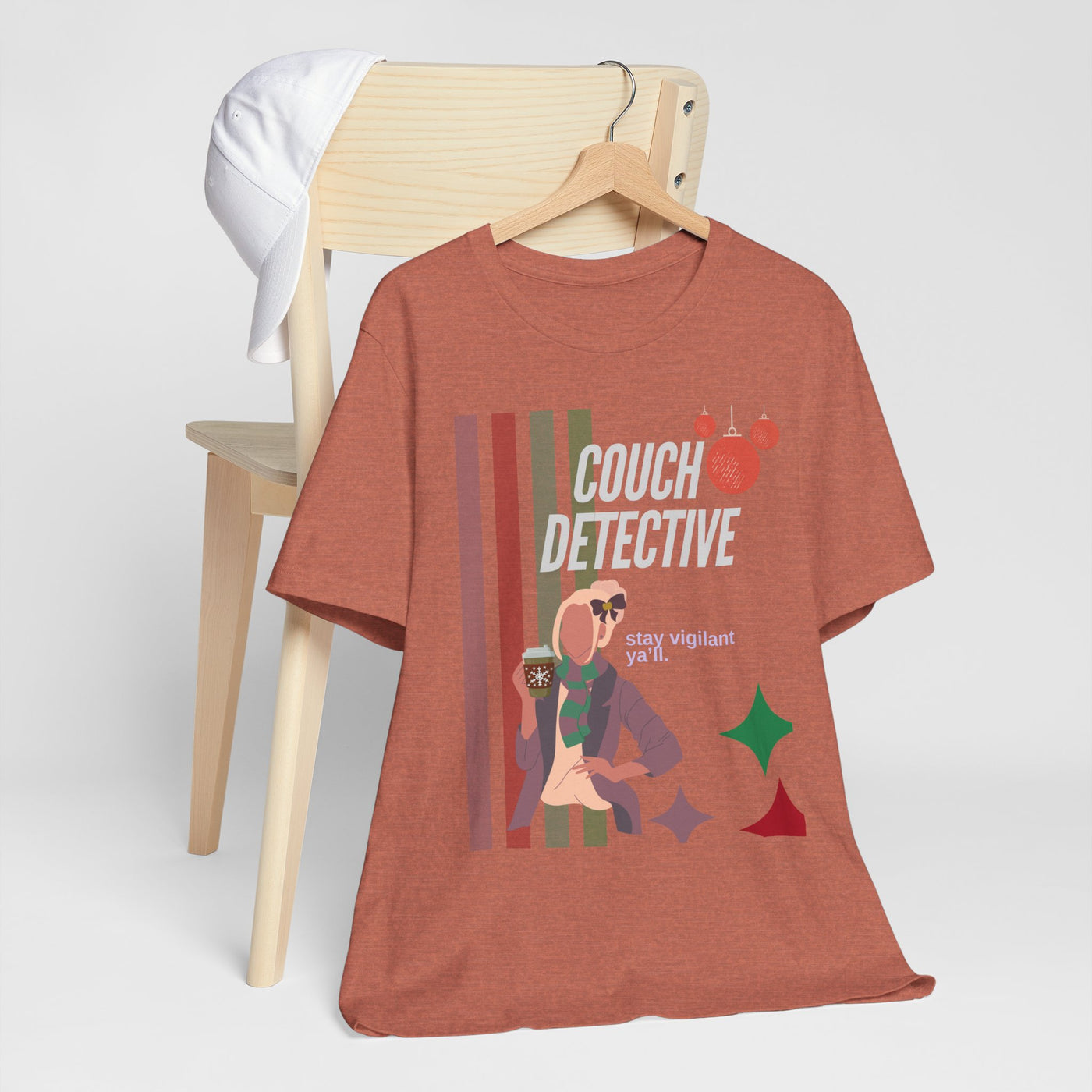 T-shirt: Couch Detective | Stay Vigilant | Holiday Edition
