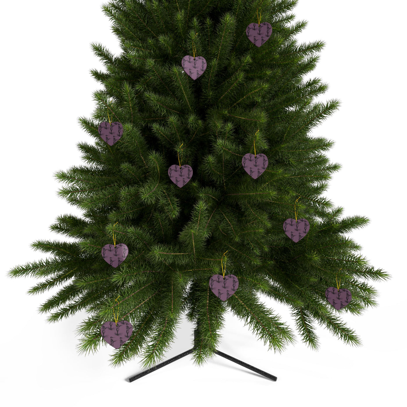 Ornaments: Plague Print in Dusty Rose in Ceramic