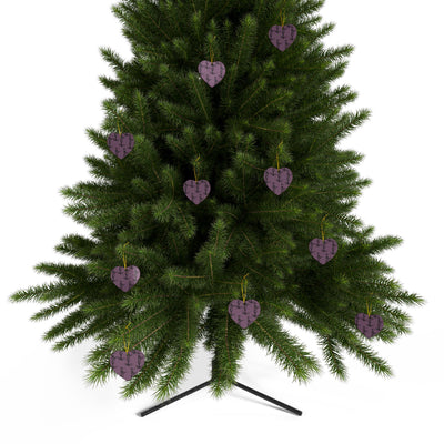 Ornaments: Plague Print in Dusty Rose in Ceramic