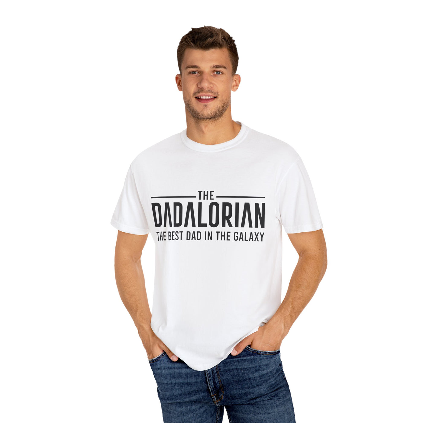Dadalorian T-Shirt, Unisex Graphic Tee, Father's Day Gift, Star Wars Fan Apparel, Dad Humor Shirt, Geeky Dad Top